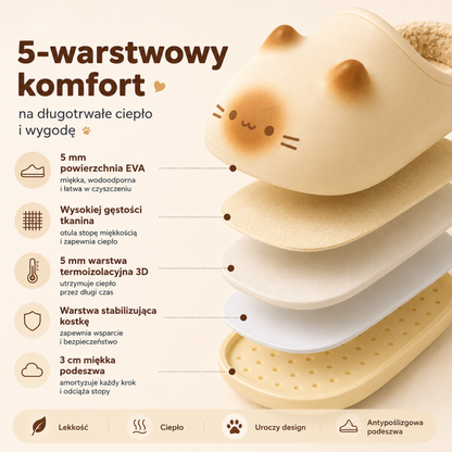 Kapcie z łapkami Mrucie™